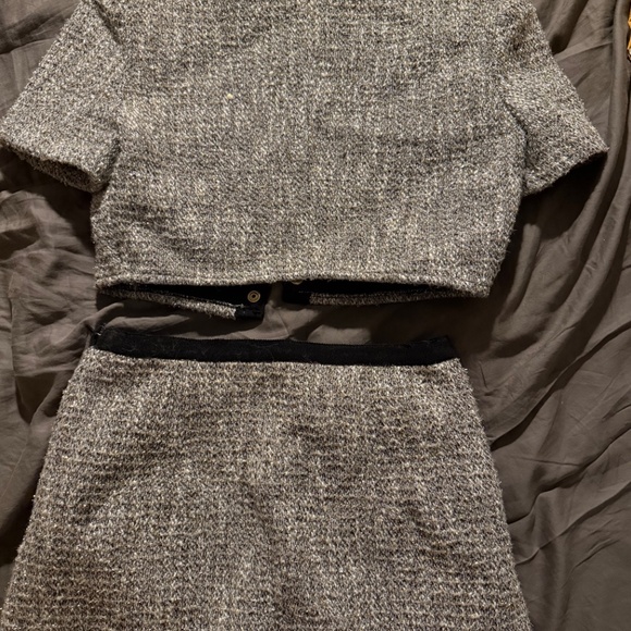 Maje tweed jacket and skirt set - Picture 3 of 4